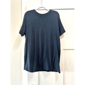 rag & bone Men's Classic Flame Slub Cotton T-Shirt Size Large Navy